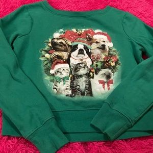 Fifth Sun Animal Christmas Bell Sweatshirt